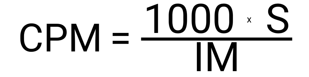 An image showing the formula for calculating your CPM.